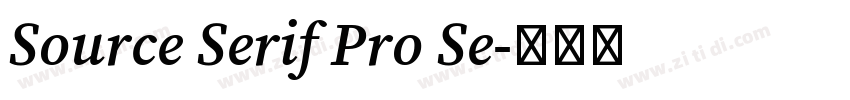 Source Serif Pro Se字体转换